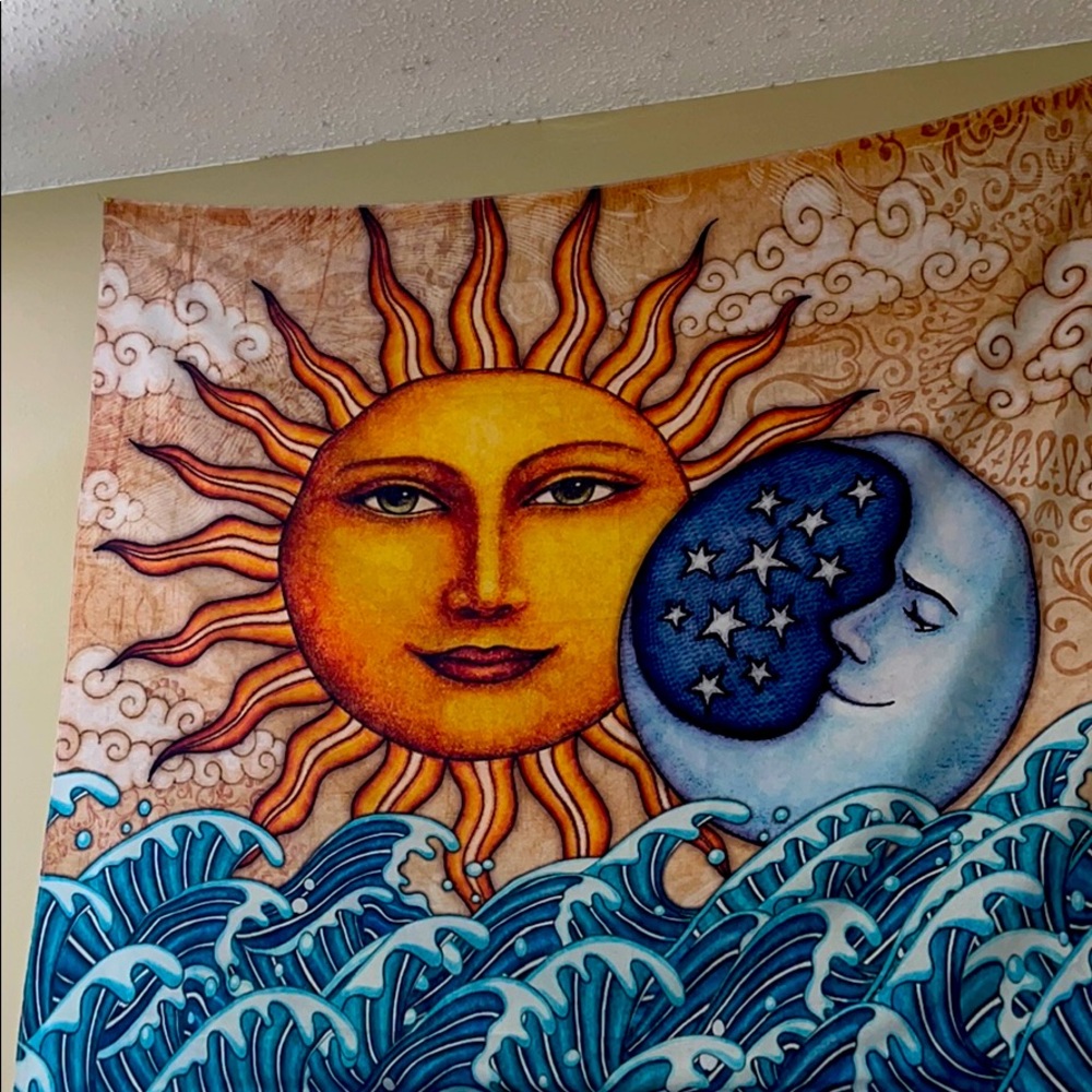 Sun and Moon Wall Tapestry